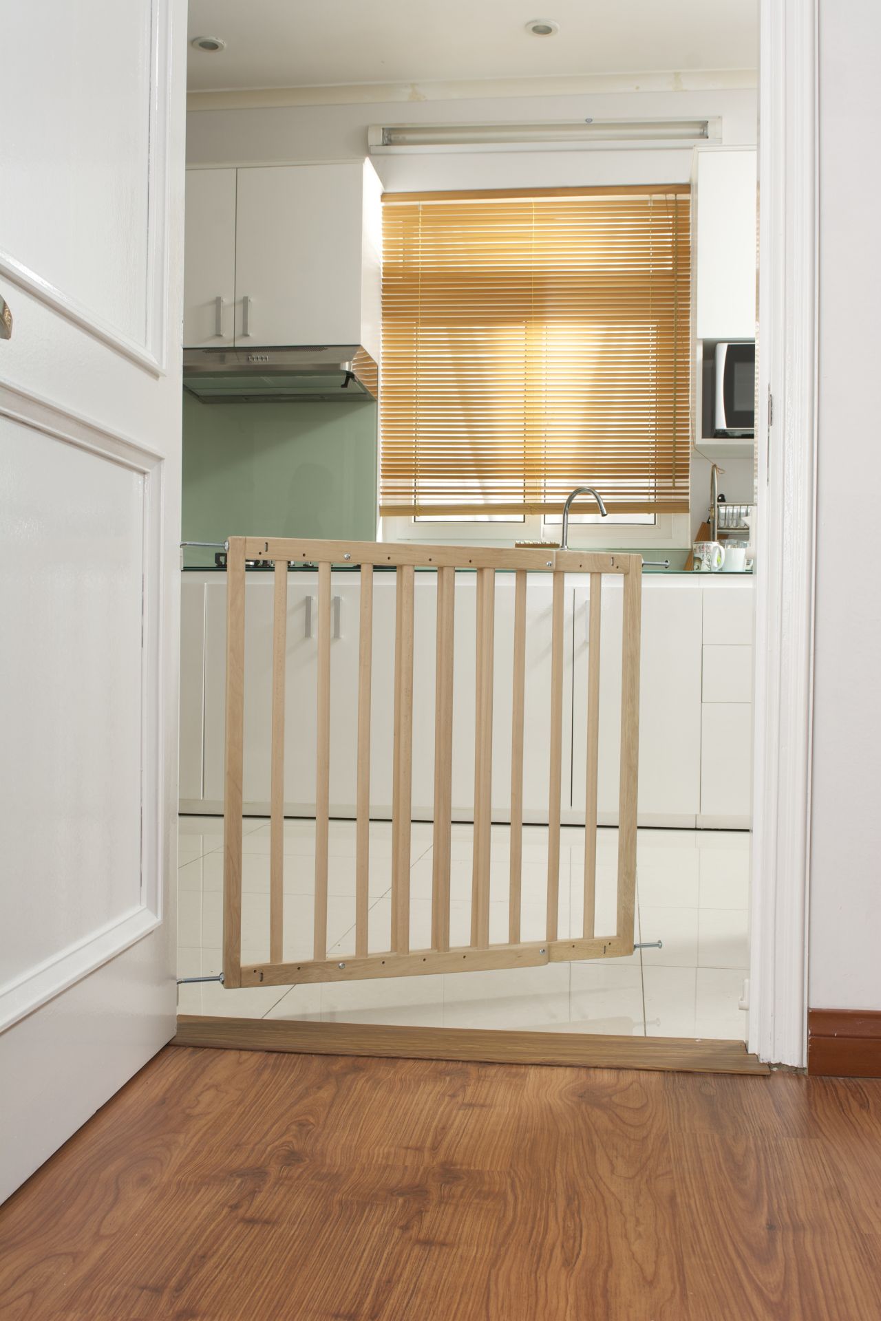 Wooden door protection gate and stair gate Door protection gates and stair gates Safety